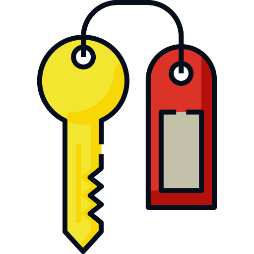 Room key Generic Outline Color icon