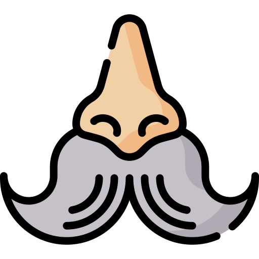 moustache Special Lineal color Icône