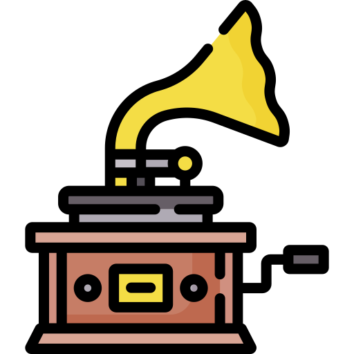 gramófono Special Lineal color icono