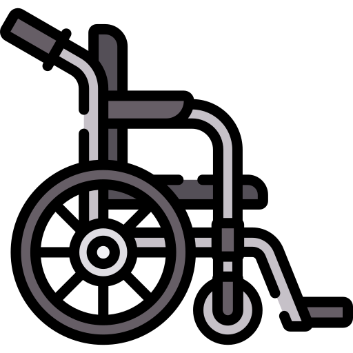 바퀴 달린 의자 Special Lineal color icon