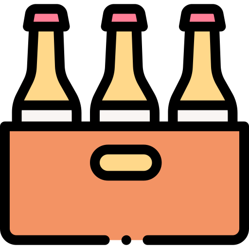 pudełko piwa Detailed Rounded Lineal color ikona
