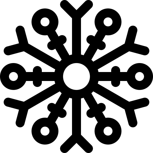 flocon de neige Basic Rounded Lineal Icône