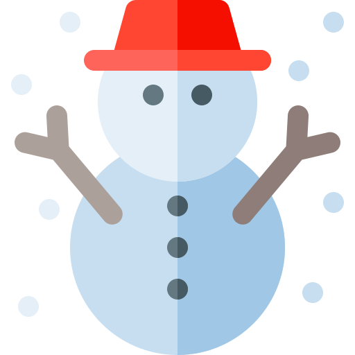 Snowman Basic Rounded Flat icon