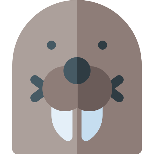walrus Basic Rounded Flat icoon