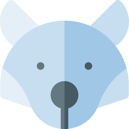 zorro ártico Basic Rounded Flat icono