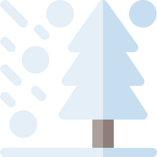 tormenta de nieve Basic Rounded Flat icono