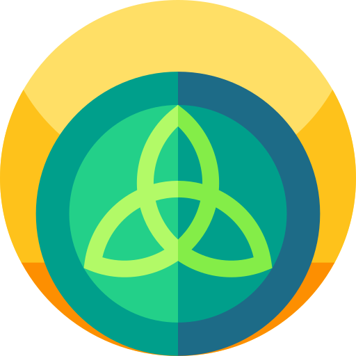 Celtic knot Geometric Flat Circular Flat icon