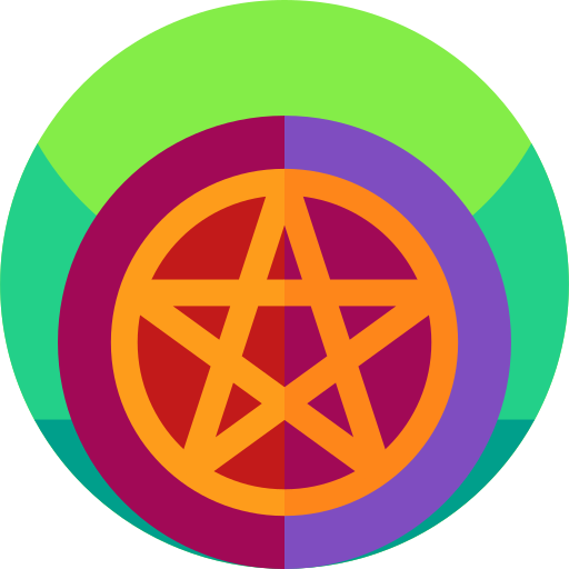wicca Geometric Flat Circular Flat ikona