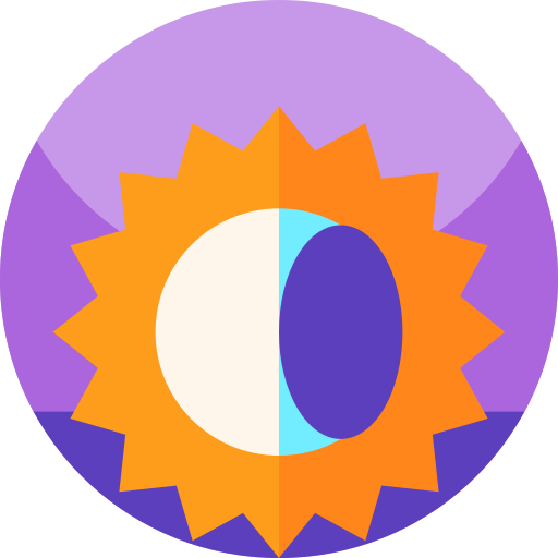 zaćmienie Geometric Flat Circular Flat ikona