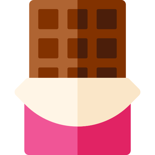 barra de chocolate Basic Rounded Flat icono