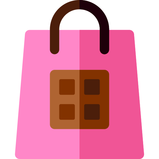 bolsa de la compra Basic Rounded Flat icono