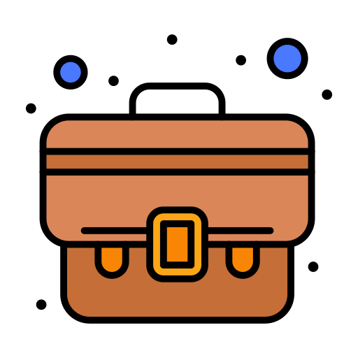 Suitcase Flatart Icons Lineal Color icon