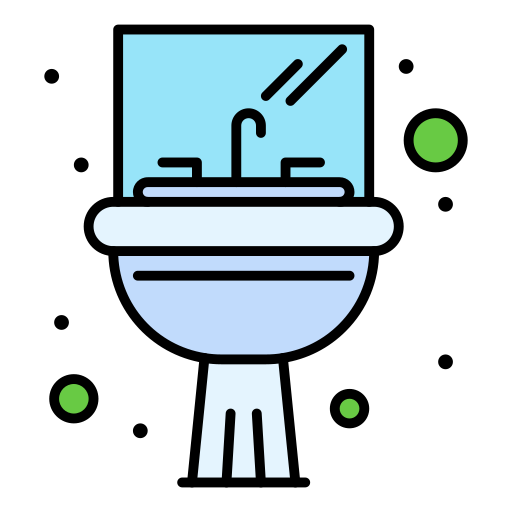 Sink Flatart Icons Lineal Color icon