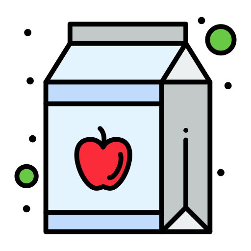 sok jabłkowy Flatart Icons Lineal Color ikona