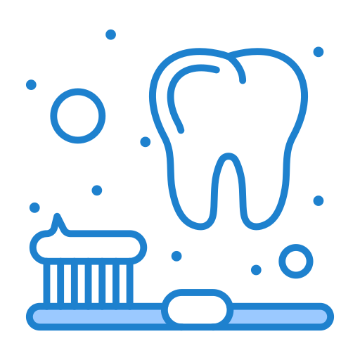 Tooth cleaning Generic Blue icon