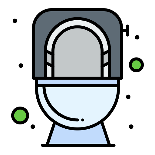Bathroom Flatart Icons Lineal Color icon