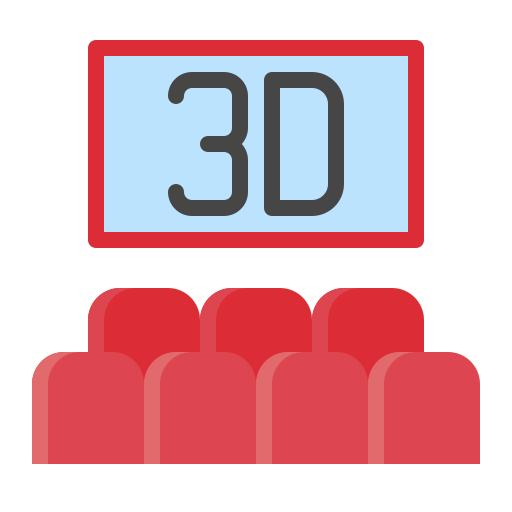 película 3d Generic Flat icono