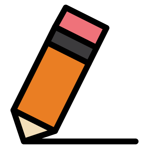 ołówek Flatart Icons Lineal Color ikona