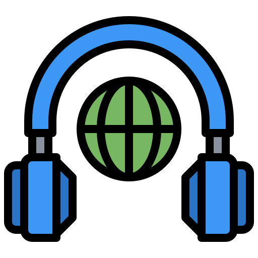 Headphones Surang Lineal Color icon