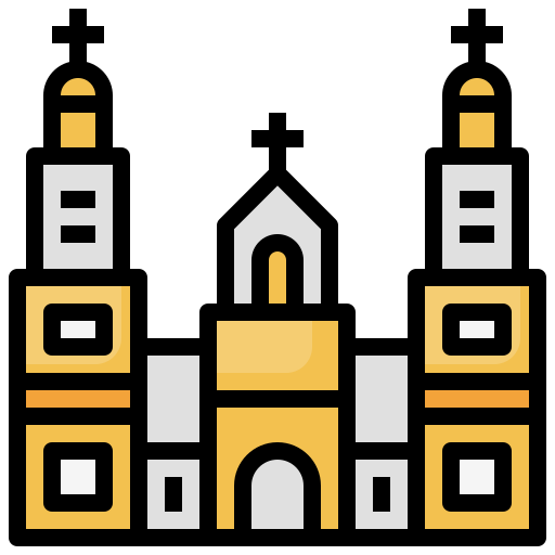 cathédrale de morelia Surang Lineal Color Icône