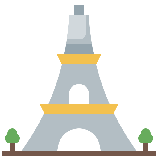 eiffelturm Surang Flat icon