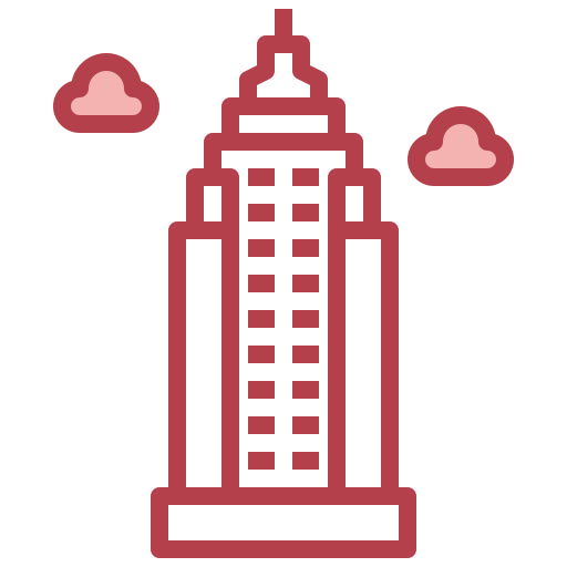 empire state building Surang Red icon