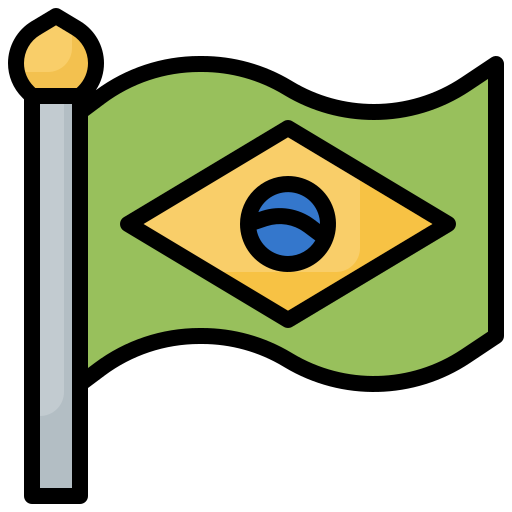 Brazil Surang Lineal Color icon