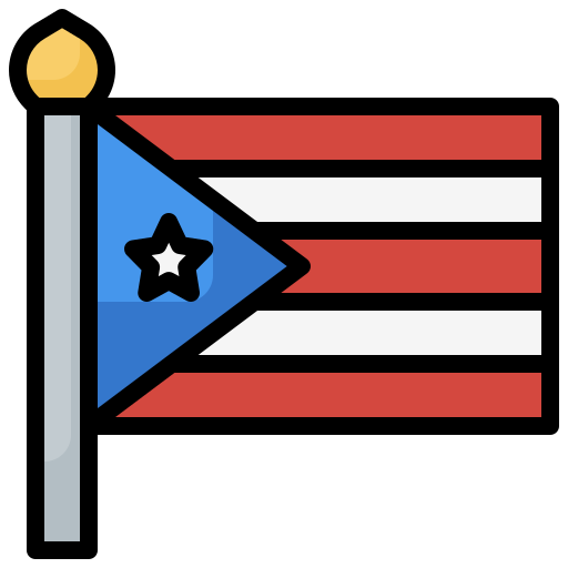 puerto rico Surang Lineal Color icoon