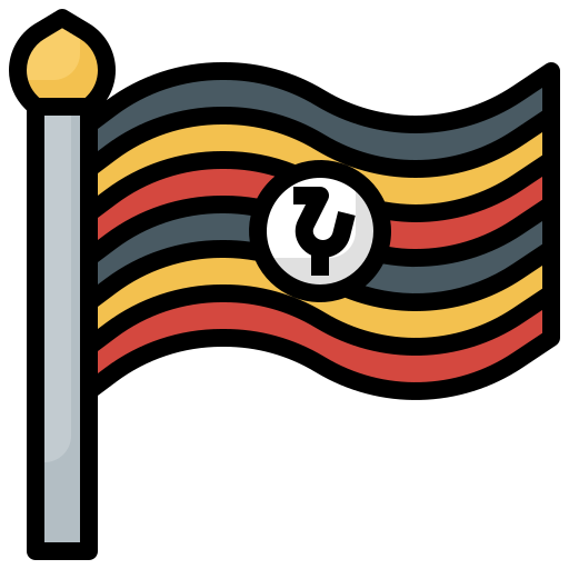 Uganda Surang Lineal Color icon