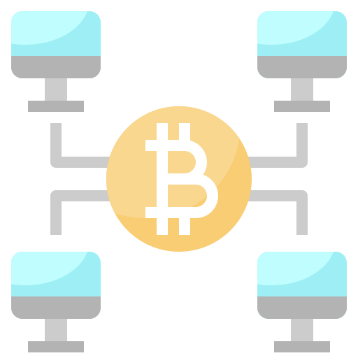 blockchain Surang Flat icoon