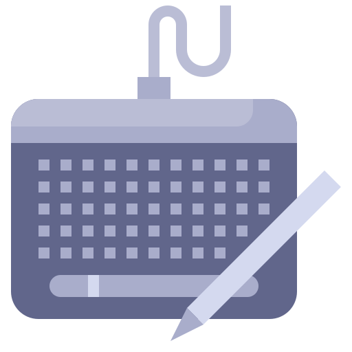 Graphic tablet Surang Flat icon