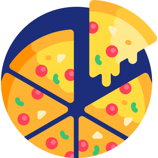 kawałek pizzy Detailed Flat Circular Flat ikona