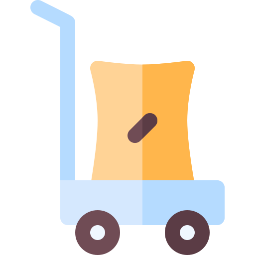 Trolley cart Basic Rounded Flat icon
