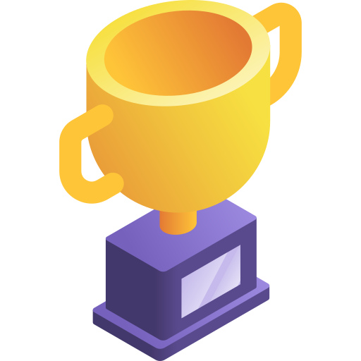 Trophy Gradient Isometric Gradient icon
