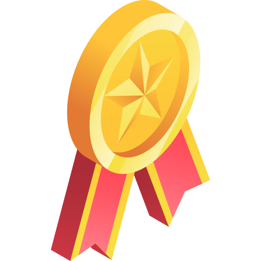 medalla Gradient Isometric Gradient icono