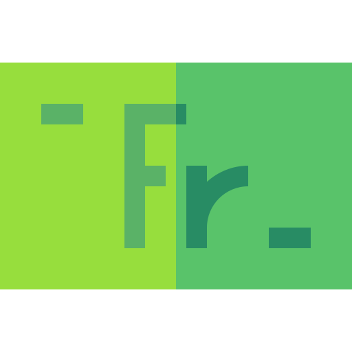 Franc Basic Straight Flat icon