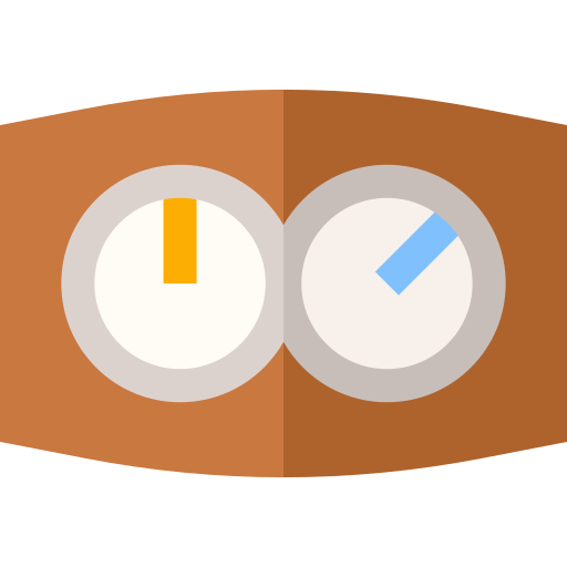 Hygrometer Basic Straight Flat icon