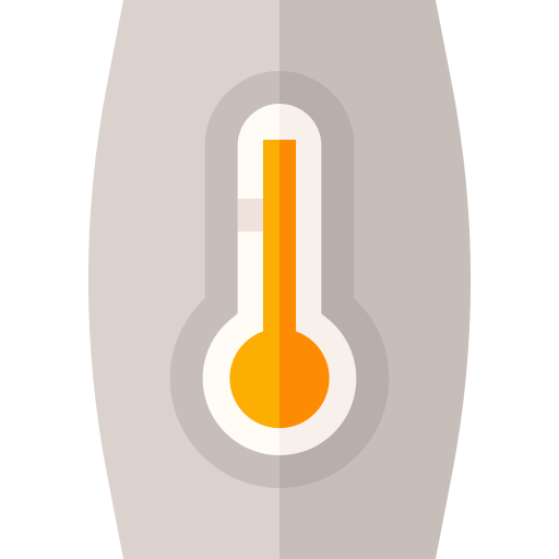 温度計 Basic Straight Flat icon