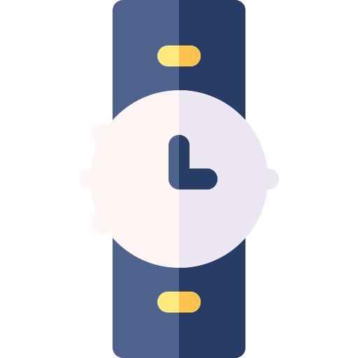 reloj Basic Rounded Flat icono