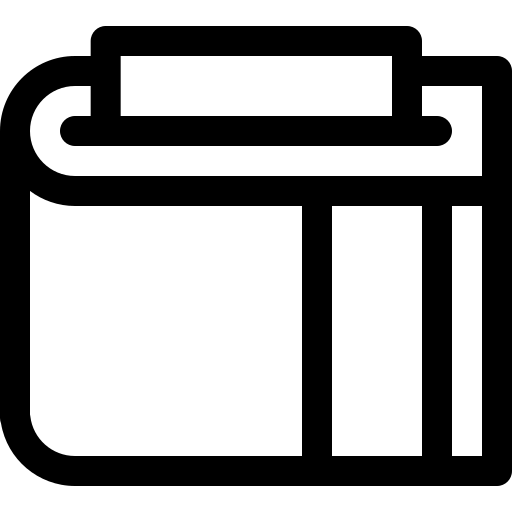 portafoglio Basic Rounded Lineal icona