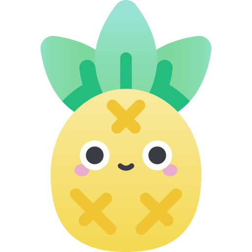 ananas Kawaii Star Gradient ikona