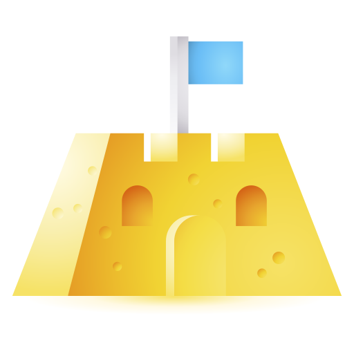 모래성 3D Color icon