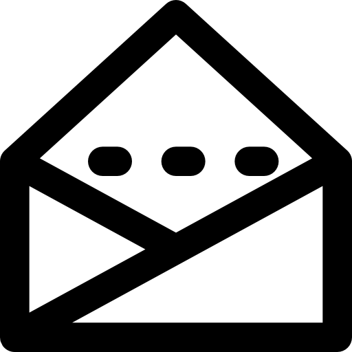 courrier Basic Black Outline Icône
