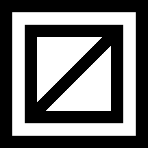 vierkant Basic Black Outline icoon