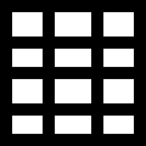 cuadrícula Basic Black Outline icono