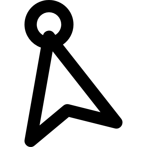 cursor Basic Black Outline icono