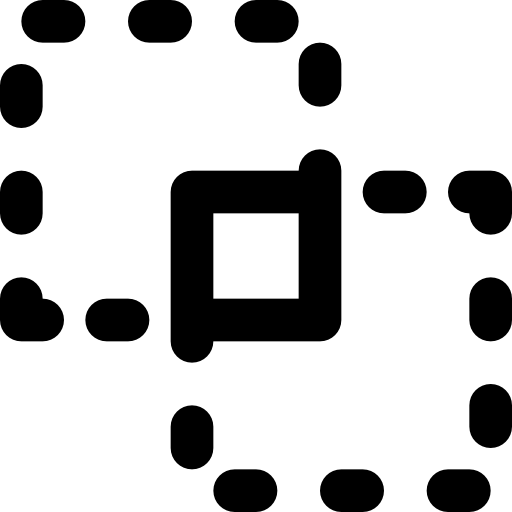 intersezione Basic Black Outline icona