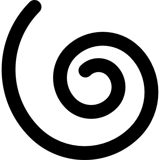 Spiral Basic Black Outline icon
