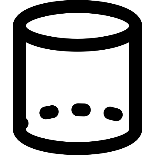 cilindro Basic Black Outline icona