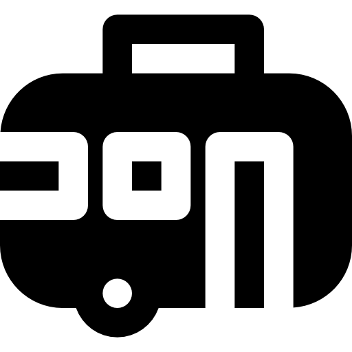 Trailer Basic Black Solid icon